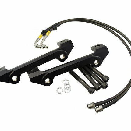 Front 2-Piece 362x32mm Disc & Caliper Carrier Kit - Allows Fitment of 8 Piston RS4/R8/Gallardo Brembo Calipers (DI0001) (Audi A3 8P 2003-2012) - Car Enhancements UK