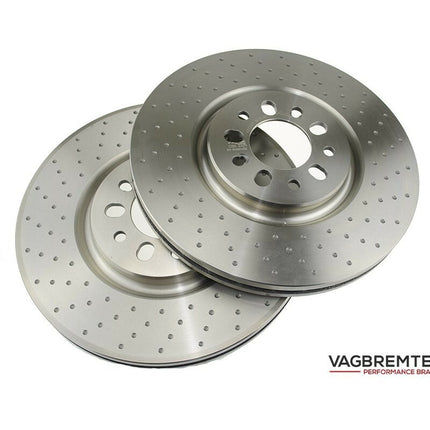 Front 1-Piece 330x28mm Disc & Caliper Carrier Kit - Allows Fitment of Porsche Boxster S Calipers (DI0011) (AUDI A1 8X 2014-Onwards) - Car Enhancements UK