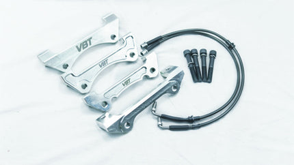 Front 1-Piece 330x28mm Disc & Caliper Carrier Kit - Allows Fitment of Porsche Boxster S Calipers (DI0011) (AUDI A1 8X 2014-Onwards) - Car Enhancements UK