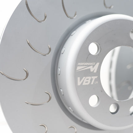 VBT Hooked Rear Brake Disc (Pair) - 345x24mm - M140i/M135i & F2x With M Sport Brakes 2 PIECE/COMPOSITE - Car Enhancements UK