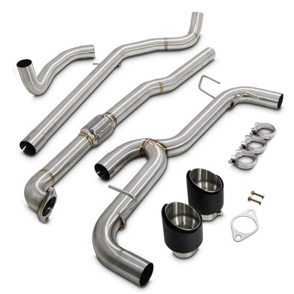 Direnza - Fiat 500 Abarth 1.4 08+ Catback Exhaust System With Carbon Tips - Car Enhancements UK