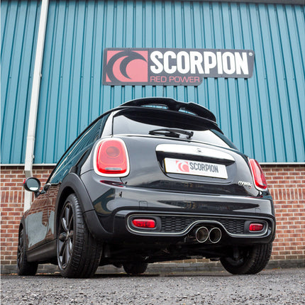 Scorpion Exhausts Mini Cooper S F56 3 Door Non GPF Model Only Resonated cat-back system - Car Enhancements UK