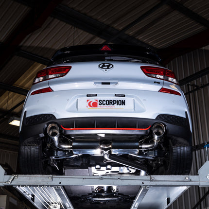 Scorpion Exhausts Hyundai  I30 N / N Performance Non GPF Model Only Non-resonated cat-back with electronic valve - Car Enhancements UK