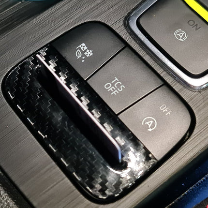Mk4 Focus / Mk8 Fiesta Carbon Card Slot Gel Overlay - Car Enhancements UK