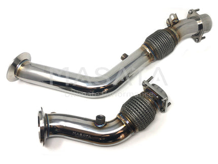 MASATA BMW S55 F80 F82 CATLESS DOWNPIPES (M2 COMPETITION, M3 & M4) - Car Enhancements UK