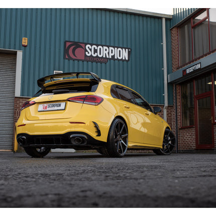 Scorpion Exhausts Mercedes-Benz GPF-Back with valve, No rear silencer A35 AMG - Car Enhancements UK