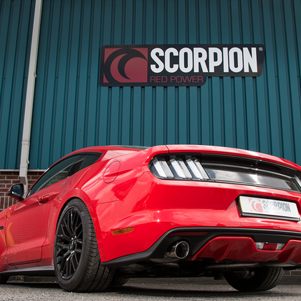 Scorpion Exhausts Ford Mustang 5.0 V8 GT Non GPF Model Only Non-resonated cat-back system - Car Enhancements UK