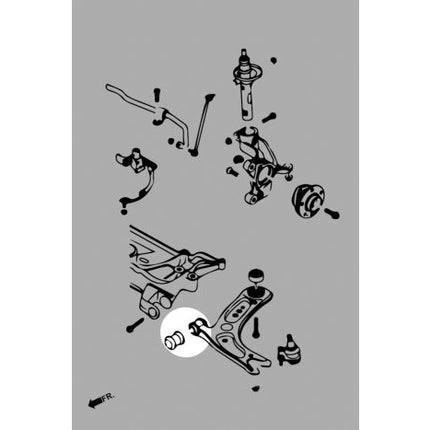 Q0076 MQB PILLOW BALL BUSHING - Car Enhancements UK