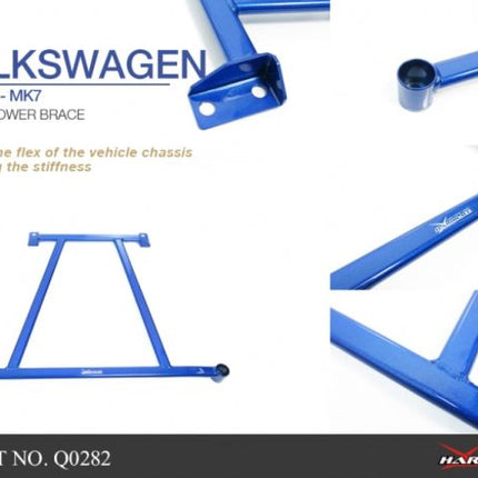 VOLKSWAGEN GOLF MK7 14- MIDDLE LOWER BRACE - 1PCS SET - Car Enhancements UK