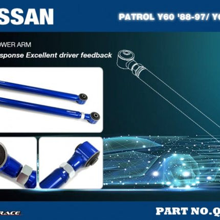 Hard Race - Q0408 NISSAN PATROL 88-97 Y60 CONTROL ARM - Car Enhancements UK