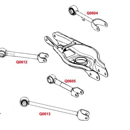 Hard Race - TESLA MODEL 3 '17+ REAR TRAILING ARM (HARDEN RUBBER) - 2PCS SET - Car Enhancements UK