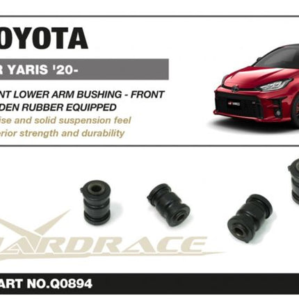 Hard Race - Q0894 TOYOTA GR YARIS 20- FNT LOWER ARM FNT BUSH KIT RUB 2PC - Car Enhancements UK