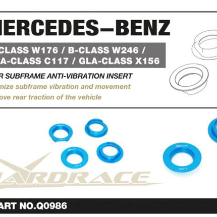 Hard Race - M-BENZ A CLA GLA 13-19 R SUBFRAME ANTI-VIBRATION INSERT 4PCS FWD - Car Enhancements UK