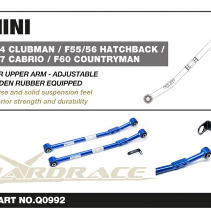 Hard Race - Q0993 MINI F54/55/56/57/60 BMW F39/40/44/45/46/48 REAR LOWER ARM HARDEN RUB 2PCS - Car Enhancements UK