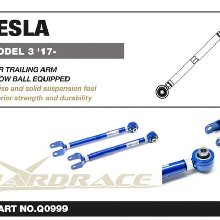 Hard Race - Q0999 TESLA MODEL 3 17 REAR TRAILING ARM PB - 2PCS/SET - Car Enhancements UK