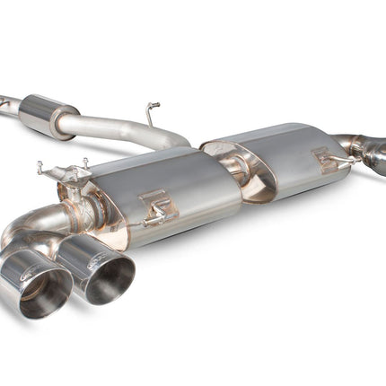 Scorpion Exhausts Audi S1 2.0 TFSi Quattro Resonated cat-back system with electronic valves - Car Enhancements UK