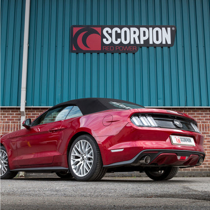 Scorpion Exhausts Ford Mustang 2.3T Non GPF Model Only Non-resonated cat-back system - Car Enhancements UK