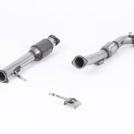 Milltek Sport Ford Focus Mk2 ST 225 2005 Large Bore Downpipe and Hi-Flow Sports Cat  For Fitment to 3-inch 'Race' System only - Car Enhancements UK