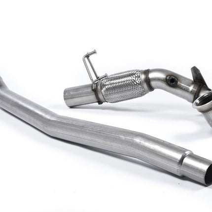Milltek Sport Volkswagen Jetta Mk7 (MQB) GLi 2.0T 2019 Large-bore Downpipe and De-cat For fitment to the OE cat back exhaust only - Car Enhancements UK