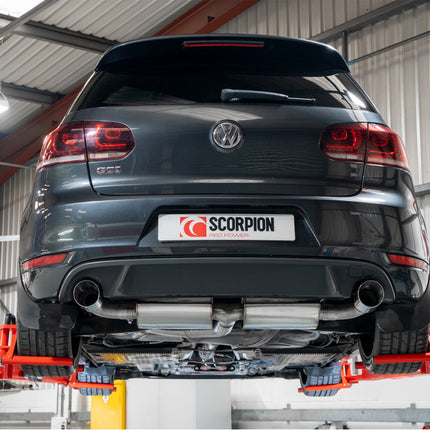 Scorpion Exhausts Volkswagen Golf Mk6 Gti 2.0 Tsi  Non-resonated cat-back system - Car Enhancements UK