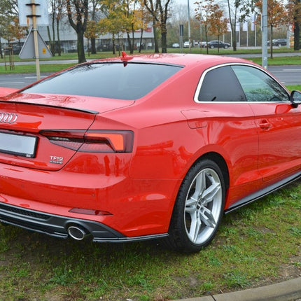 CENTRAL REAR SPLITTER AUDI A5 F5 S-LINE COUPE (WITH A VERTICAL BARS) (2016 - UP) - Car Enhancements UK