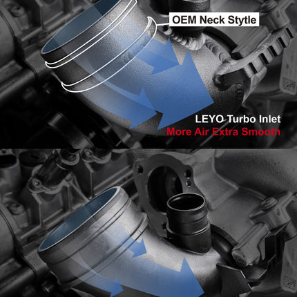 Leyo Motorsport Hi-Flow Turbo Inlet Elbow- EA888 Gen3 - Car Enhancements UK