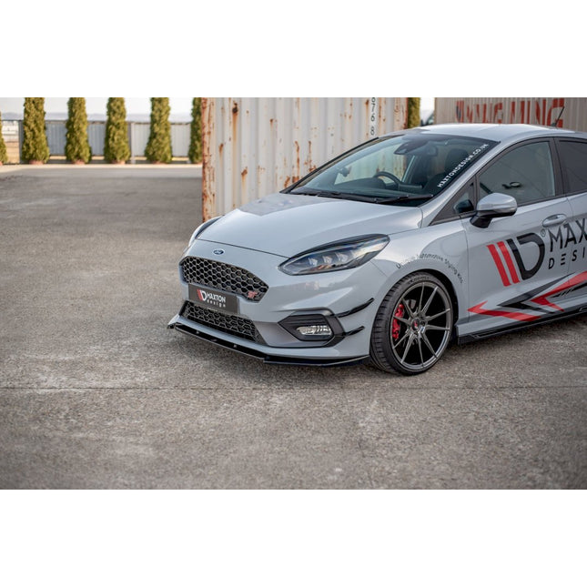 FRONT SPLITTER V4 FORD FIESTA ST/ST LINE MK8 (2018-) - Car Enhancements UK