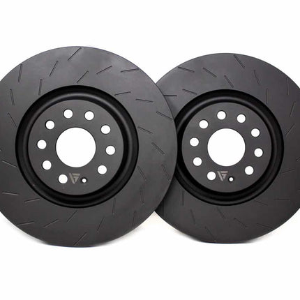 VAGSport 340mm Front Brake Discs (Pair) – Tri-Slot Design – VS-BR-F01 - Car Enhancements UK