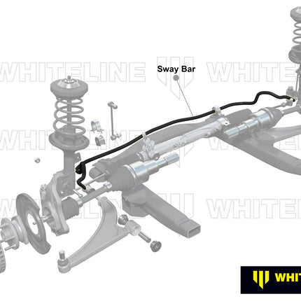 Front Anti-Roll Bar 27mm Heavy Duty Blade Adjustable Mitsubishi Lancer Evolution X 2009-2016 - WhiteLine - Car Enhancements UK