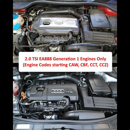 JSK-123-BL - Blue - Ramair Air Filter & Heat Shield Induction Intake Kit EA888 2.0 TSI TFSI Audi A3 (8P), Skoda Octavia (1Z), Seat Leon (1P), VW Golf GTI (mk6), VW Scirocco - Car Enhancements UK