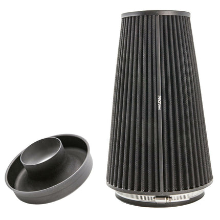 PR-CC-196-VS-70-BK - 70mm OD - PRORAM Extra Large Cone Air Filter with Trumpet - Car Enhancements UK