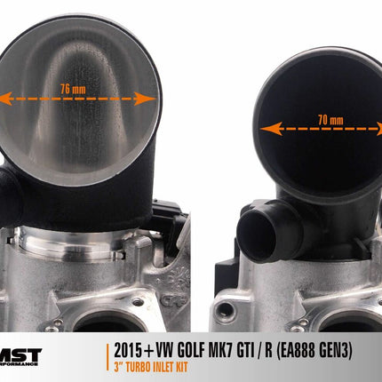 MST-VW-MK710 - Air Intake Silicone Hose & Oversize Turbo Inlet Elbow - Car Enhancements UK