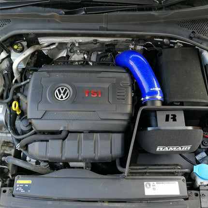 JSK-121-BL - Air Filter & Heat Shield Intake Kit Blue Intake Hose VW MK7 Golf GTI & R, Audi A3, S3 8V, Seat Leon Cupra 280 & Skoda Octavia RS - Car Enhancements UK