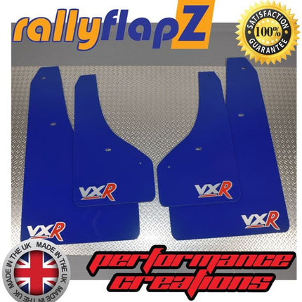 ASTRA GTC VXR (2012+) BLUE MUDFLAPS LOGO SILVER/RED - Car Enhancements UK