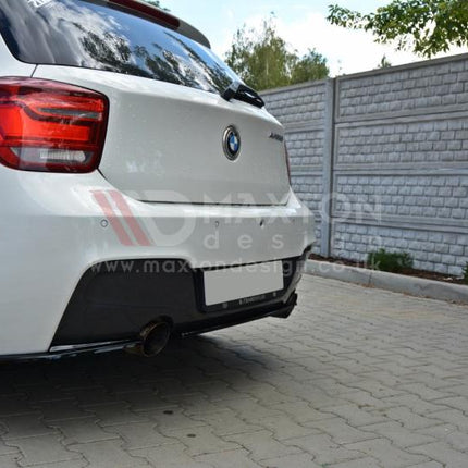 CENTRAL REAR SPLITTER BMW 1 F20/F21 M-POWER (WITHOUT VERTICAL BARS) - Car Enhancements UK