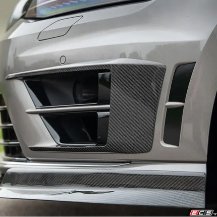 ECS Tuning Carbon Fibre Front Bumper Grille Flare Set - Golf Mk7 R - Car Enhancements UK