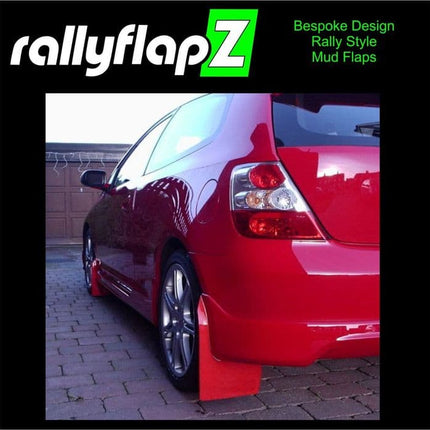 Civic Type R ep3 (2001-2007) RED MUDFLAPS - Car Enhancements UK