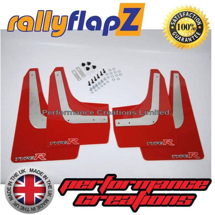 Civic Type R Fn2 (2007-2014) RED MUDFLAPS (Type R Logo sml) - Car Enhancements UK
