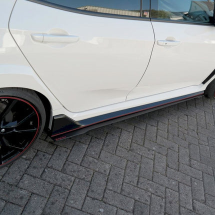 RACING SIDE SKIRTS SPLITTERS HONDA CIVIC MK10 TYPE-R (2017-UP) - Car Enhancements UK