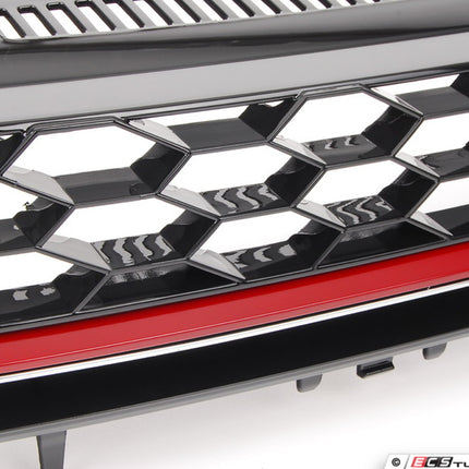 ECS Tuning - Badgeless Grille - With Red Strip - Car Enhancements UK