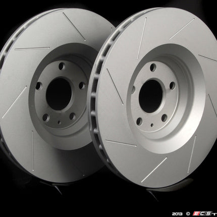 ECS Tuning - Slotted Front Brake Discs for MQB Cars - Car Enhancements UK