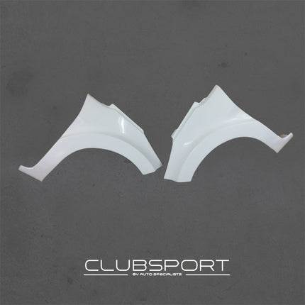 Clubsport by AutoSpecialists Lightweight Composite Front Wings (PAIR) for Fiesta Mk7 incl. ST180 - Car Enhancements UK