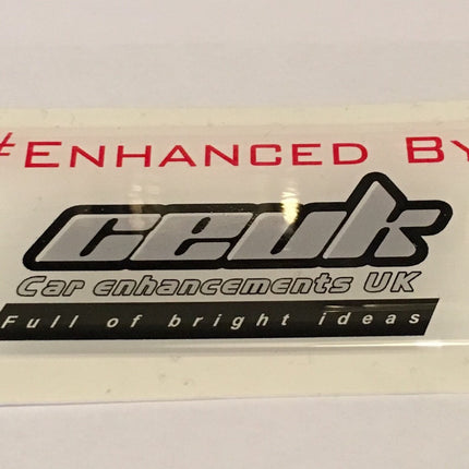#Enhanced CEUK Gel Dome Sticker - Car Enhancements UK