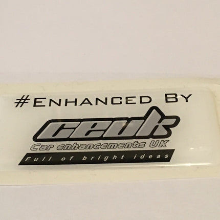 #Enhanced CEUK Gel Dome Sticker - Car Enhancements UK
