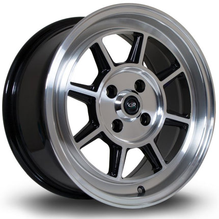 ROTA BM8 IN GLOSS BLACK WITH POLISHED FACE 15X7" 4X100 ET35 - Car Enhancements UK