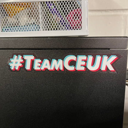 #TeamCEUK Shimmer Effect Official Sticker - Car Enhancements UK