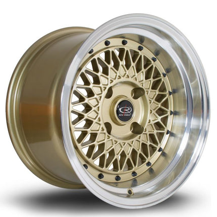 ROTA WIRED IN GOLD WITH POLISHED LIP 15X9" 4X114.3 ET0 - Car Enhancements UK