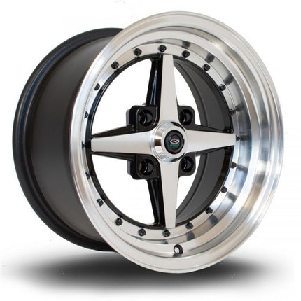 ROTA ZERO IN GLOSS BLACK WITH POLISHED FACE 15X8" 4X114.3 ET10 - Car Enhancements UK