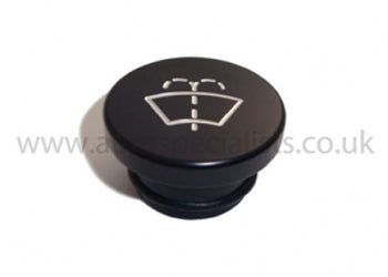 AutoSpecialists Pro-Series Black Round Washer Bottle Stopper with Logo - Car Enhancements UK