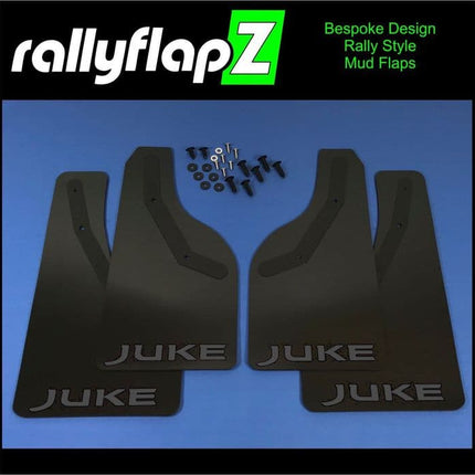 JUKE (Facelift) BLACK MUDFLAPS (Logo Anthracite) - Car Enhancements UK